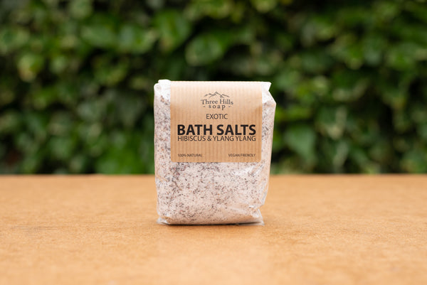 Three Hills Soap - Relaxing Bath Salts Hibiscus & Ylang-Ylang