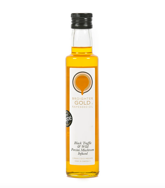 Broighter Gold rapeseed oil – infused with truffle & porcini mushroom